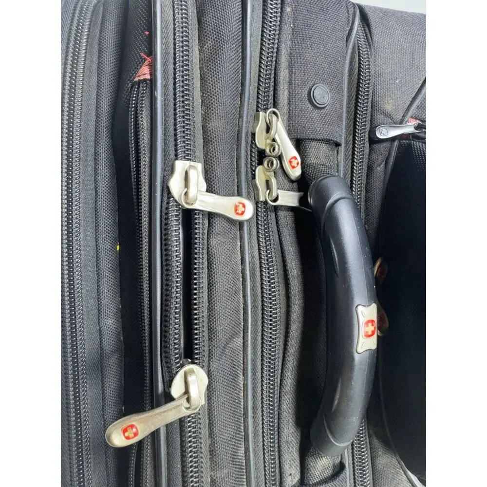 Swiss Gear Rolling Travel Laptop Wenger Business Luggage Bag Black Office